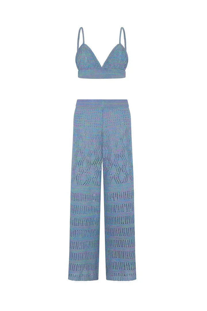 KNIT TRIANGLE TOP & PANT SET - BeachLife Concept
