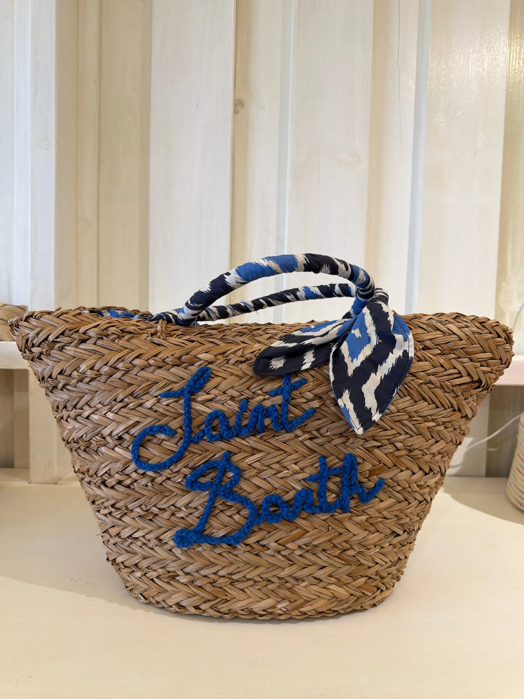 KYLIE STRAW BAG IKAT DREAM MC2 SAINT BARTH