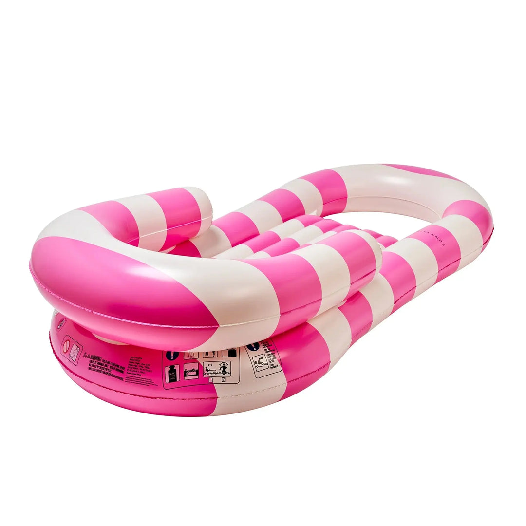 LAZE & LOUNGE POOL PARTY MAGENTA STRIPE SUNNYLIFE