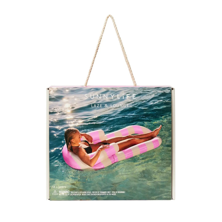 LAZE & LOUNGE POOL PARTY MAGENTA STRIPE SUNNYLIFE