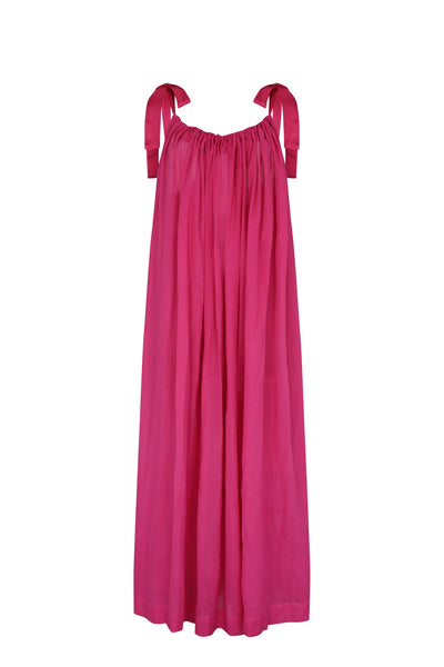 LOW BACK SATIN STRAP MAXI