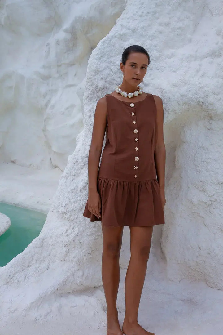 LILA DROP WAIST DRESS BeachLife Concept