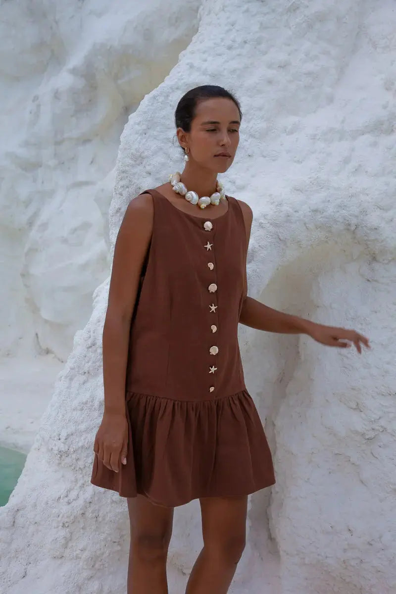 LILA DROP WAIST DRESS BeachLife Concept