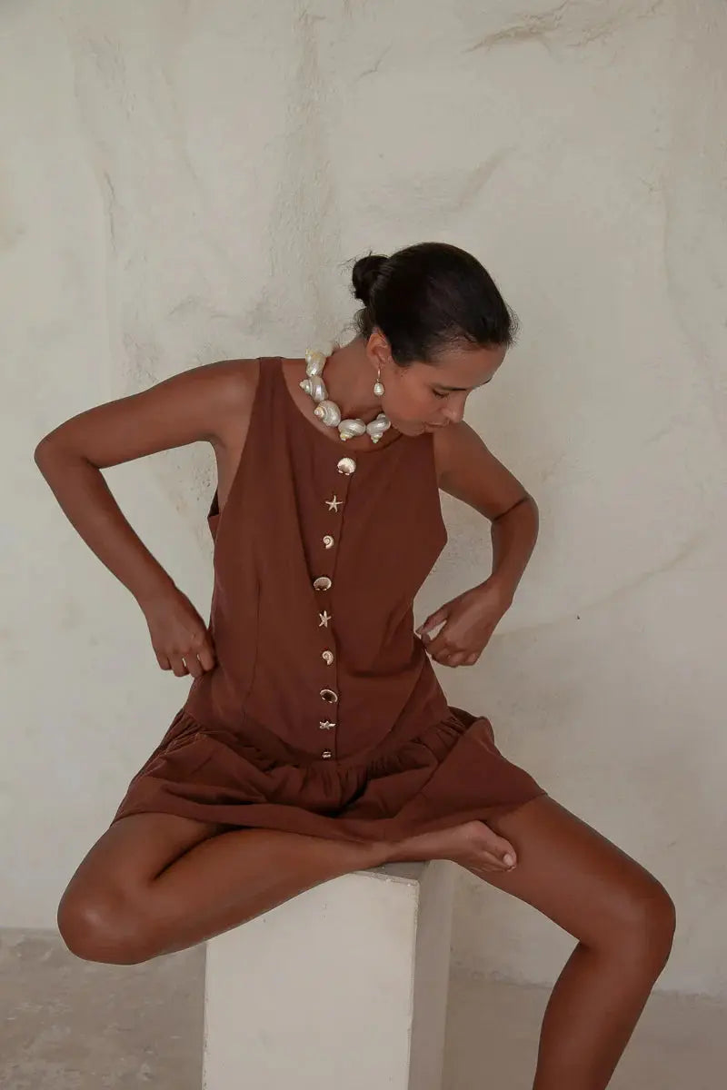 LILA DROP WAIST DRESS BeachLife Concept