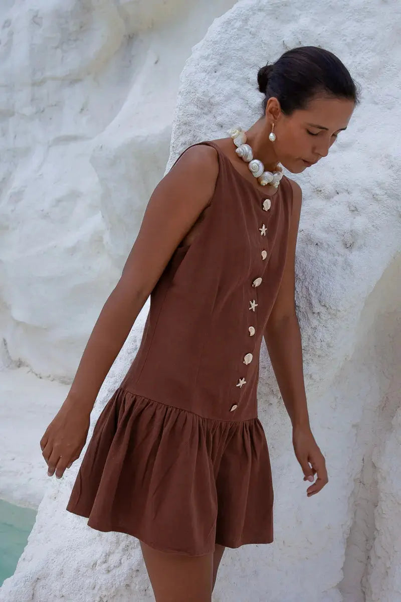 LILA DROP WAIST DRESS BeachLife Concept