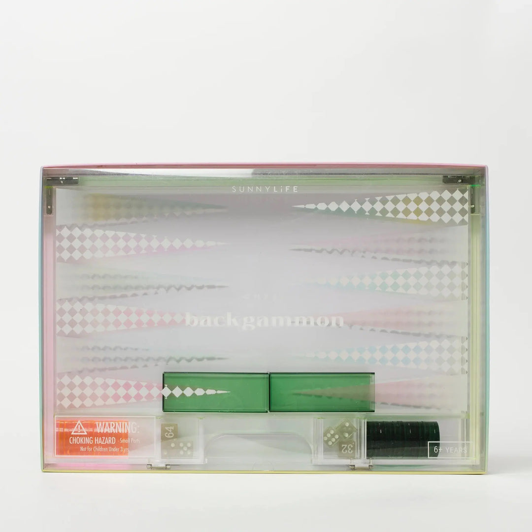 LUCITE BACKGAMMON OMBRE - BeachLife Concept