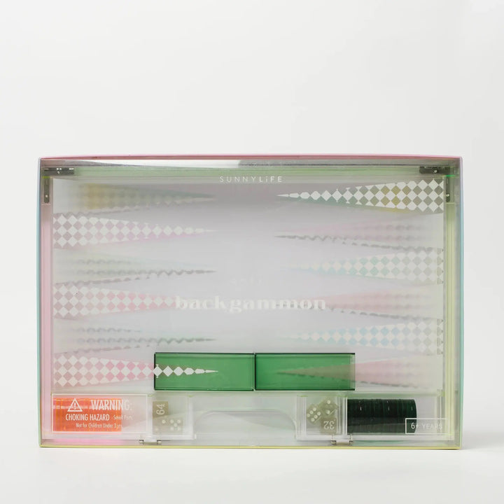 LUCITE BACKGAMMON OMBRE - BeachLife Concept