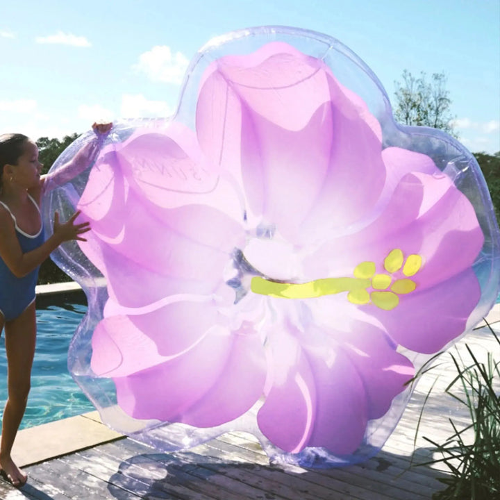 LUXE LIE-ON FLOAT HIBISCUS PASTEL LILAC BeachLife Concept