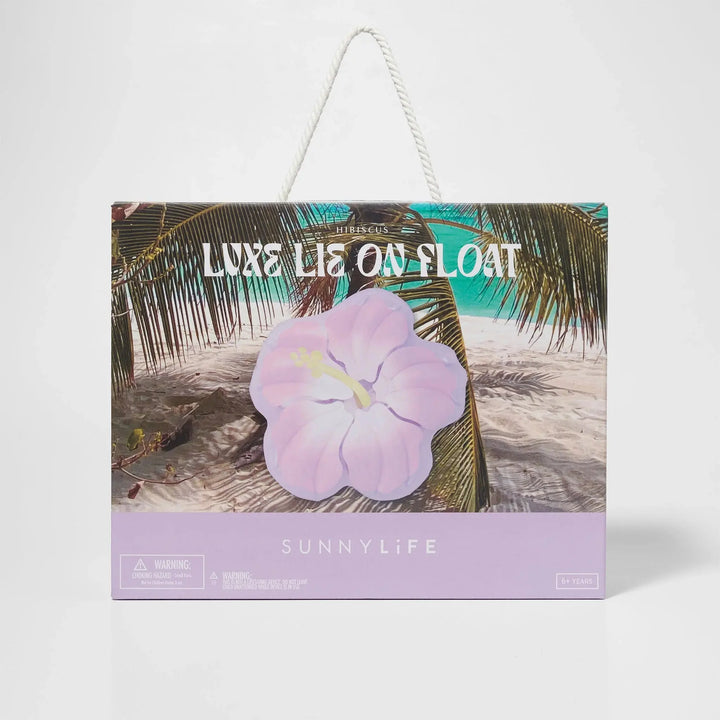 LUXE LIE-ON FLOAT HIBISCUS PASTEL LILAC BeachLife Concept