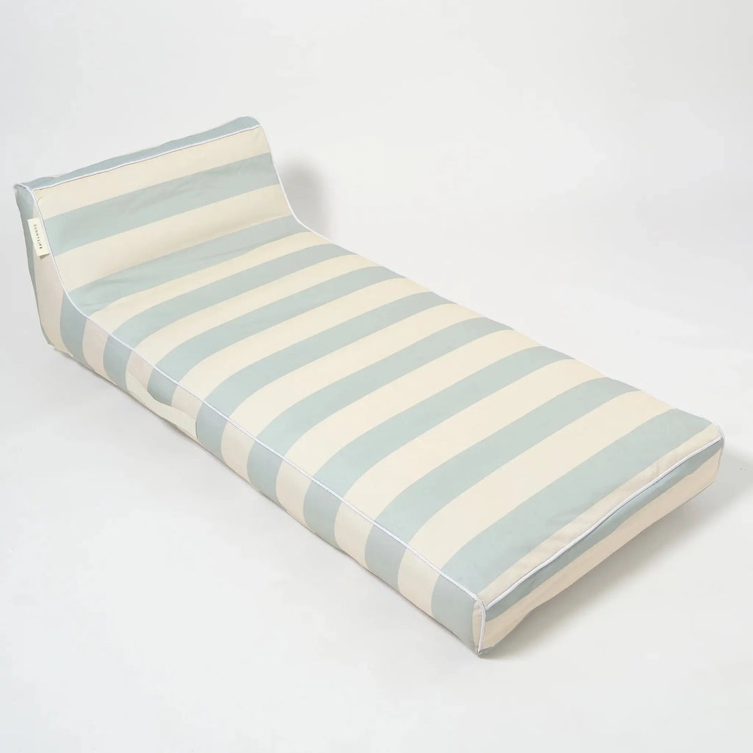 LUXE LIE-ON LOUNGER LAZY DAYS BLUE STRIPE - BeachLife Concept