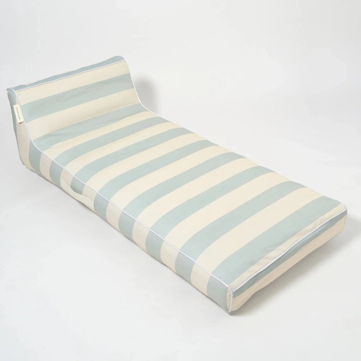 LUXE LIE-ON LOUNGER LAZY DAYS BLUE STRIPE - BeachLife Concept