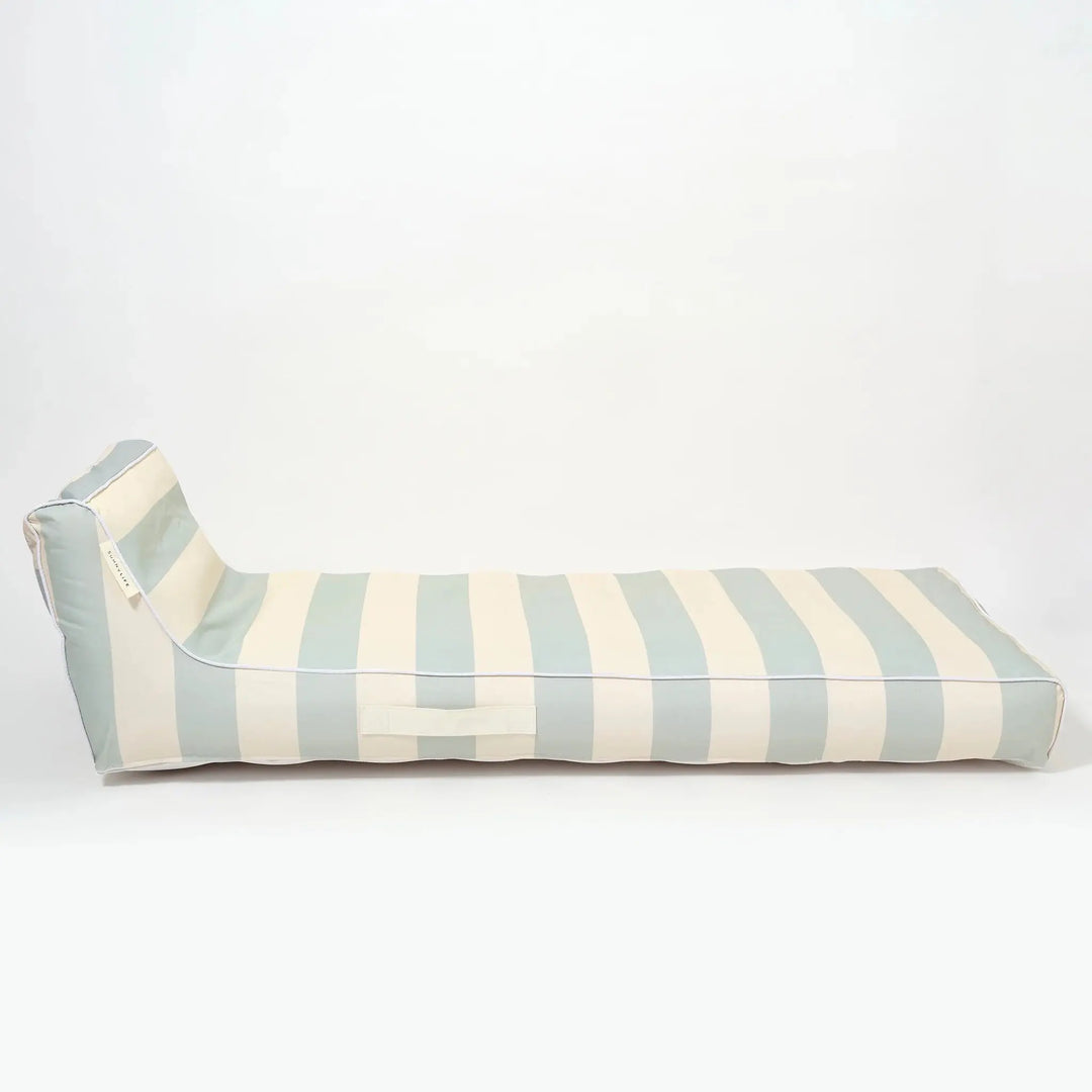 LUXE LIE-ON LOUNGER LAZY DAYS BLUE STRIPE - BeachLife Concept
