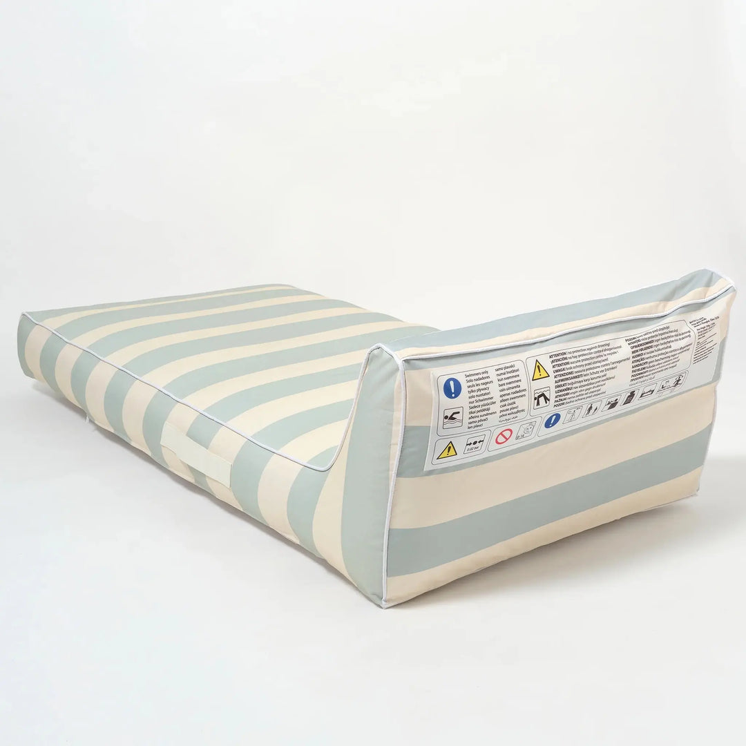 LUXE LIE-ON LOUNGER LAZY DAYS BLUE STRIPE - BeachLife Concept
