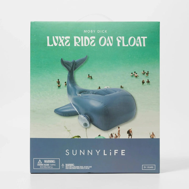 LUXE RIDE-ON FLOAT MOBY DICK NAVY BeachLife Concept