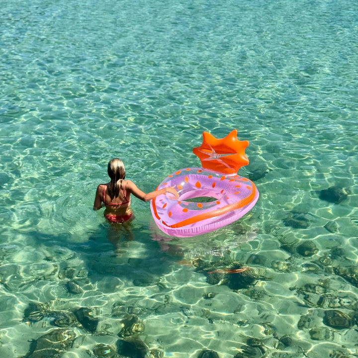 LUXE TUBE POOL RING STRAWBERRY PINK BeachLife Concept