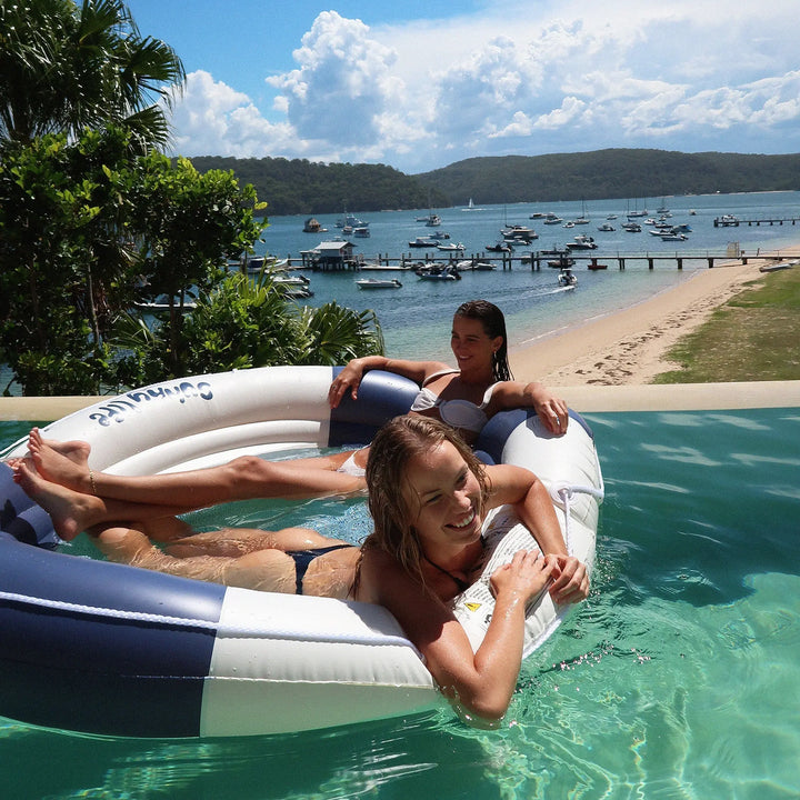 LUXE TWIN HAMMOCK FLOAT LE WEEKEND NAVY BeachLife Concept