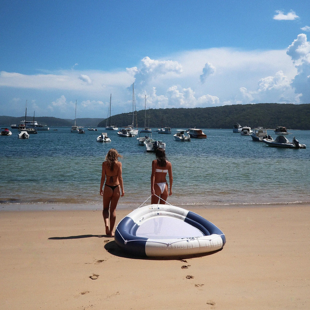LUXE TWIN HAMMOCK FLOAT LE WEEKEND NAVY BeachLife Concept