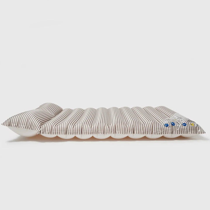 LUXE TWIN VINTAGE LIE-ON FLOAT YHE VACAY STONE STRIPE BeachLife Concept