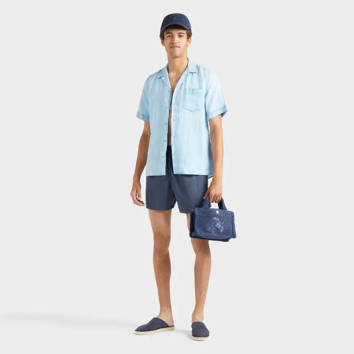 MAILLOT DE BAIN EN LAINE HOMME MICRO CARREAUX TAILORING - BeachLife Concept