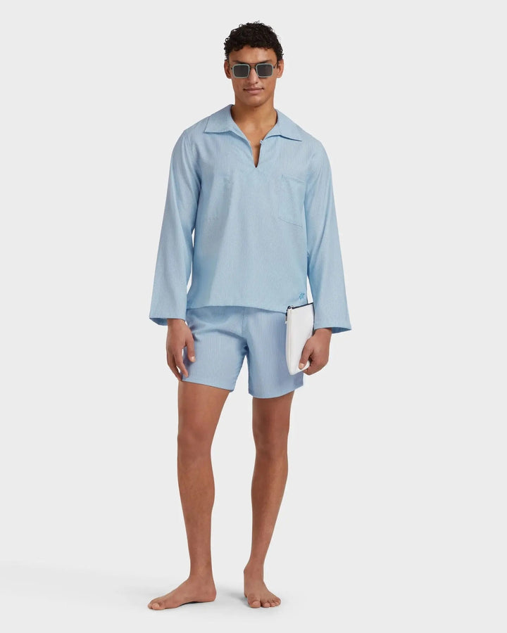 MAILLOT DE BAIN EN LAINE MOOPEA TOPAZE BLEUE BeachLife Concept