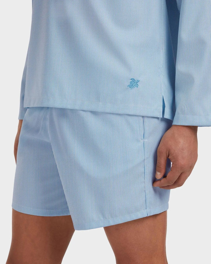 MAILLOT DE BAIN EN LAINE MOOPEA TOPAZE BLEUE BeachLife Concept