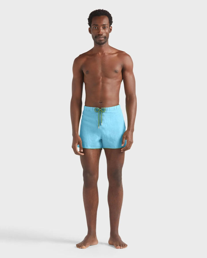 MAILLOT DE BAIN EN LIN MAURICE TOPAZE BLEUE BeachLife Concept