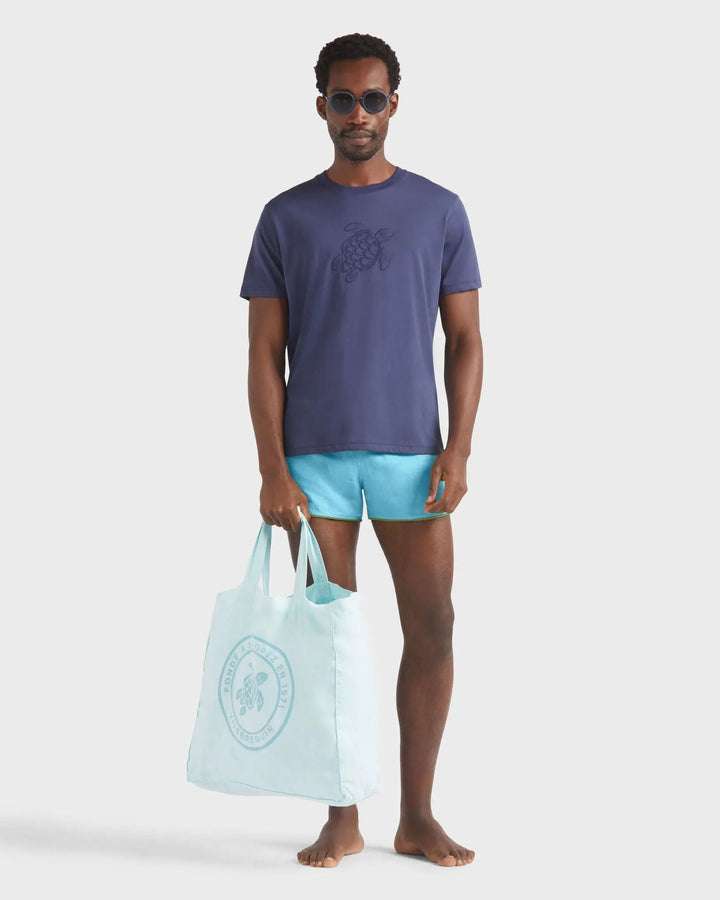 MAILLOT DE BAIN EN LIN MAURICE TOPAZE BLEUE BeachLife Concept