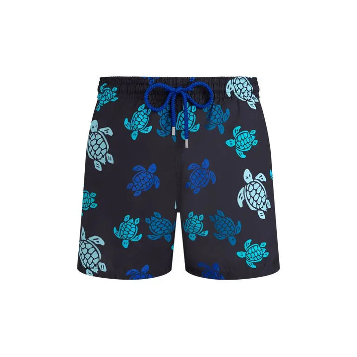 MAILLOT DE BAIN HOMME ULTRA-LEGER ET PLIABLE TORTUES MULTICOLORES - BeachLife Concept