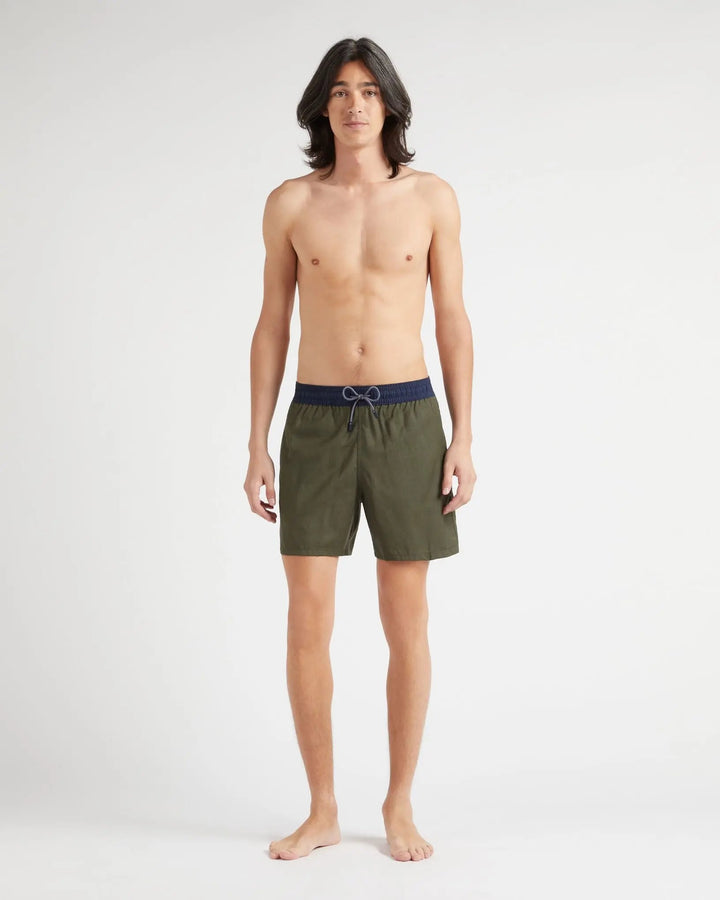 MAILLOT DE BAIN MAGNUS MICRO CARREAUX TAILORING OLIVE CHINE BeachLife Concept