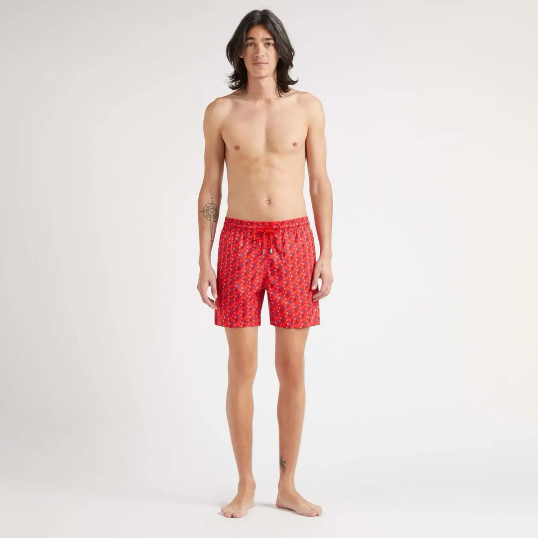MAILLOT DE BAIN ULTRA LEGER MICRO RONDE DES TORTUES COQUELICOT - BeachLife Concept