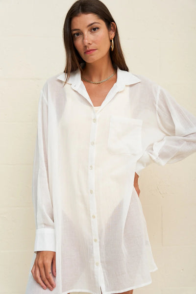 MOTIF BUTTON SHIRTDRESS