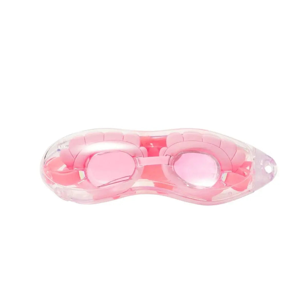 MELODY THE MERMAID MINI SWIM GOGGLES NEON STRAWBERRY SUNNYLIFE
