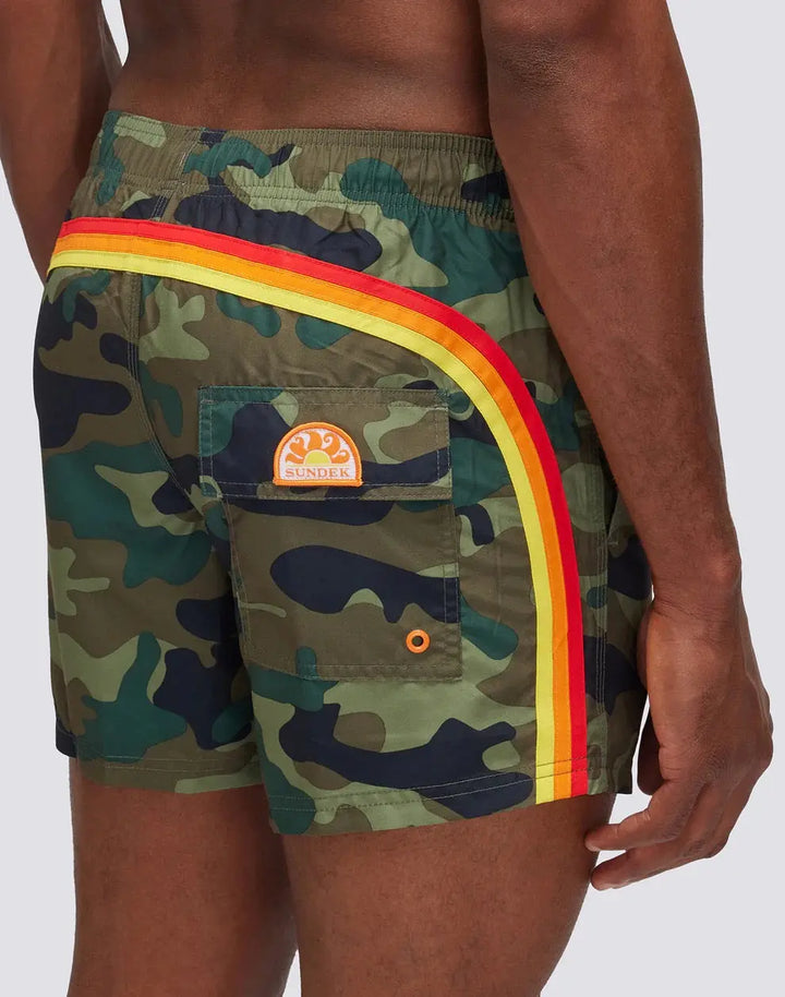 MEN BOARDSHORT ELASTIC WAIST CAMOUFLAGE - BeachLife Concept