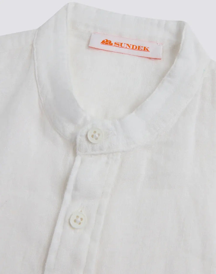 MEN CHEMISE EN LIN COL COREEN - BeachLife Concept