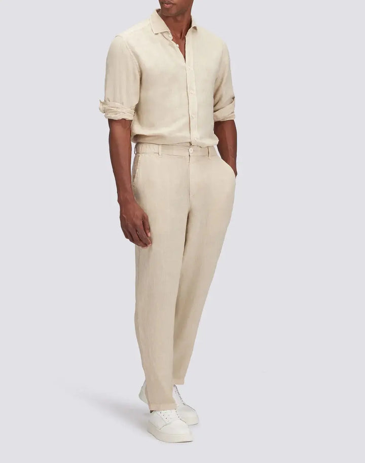 MEN CHEMISE EN LIN SAND - BeachLife Concept