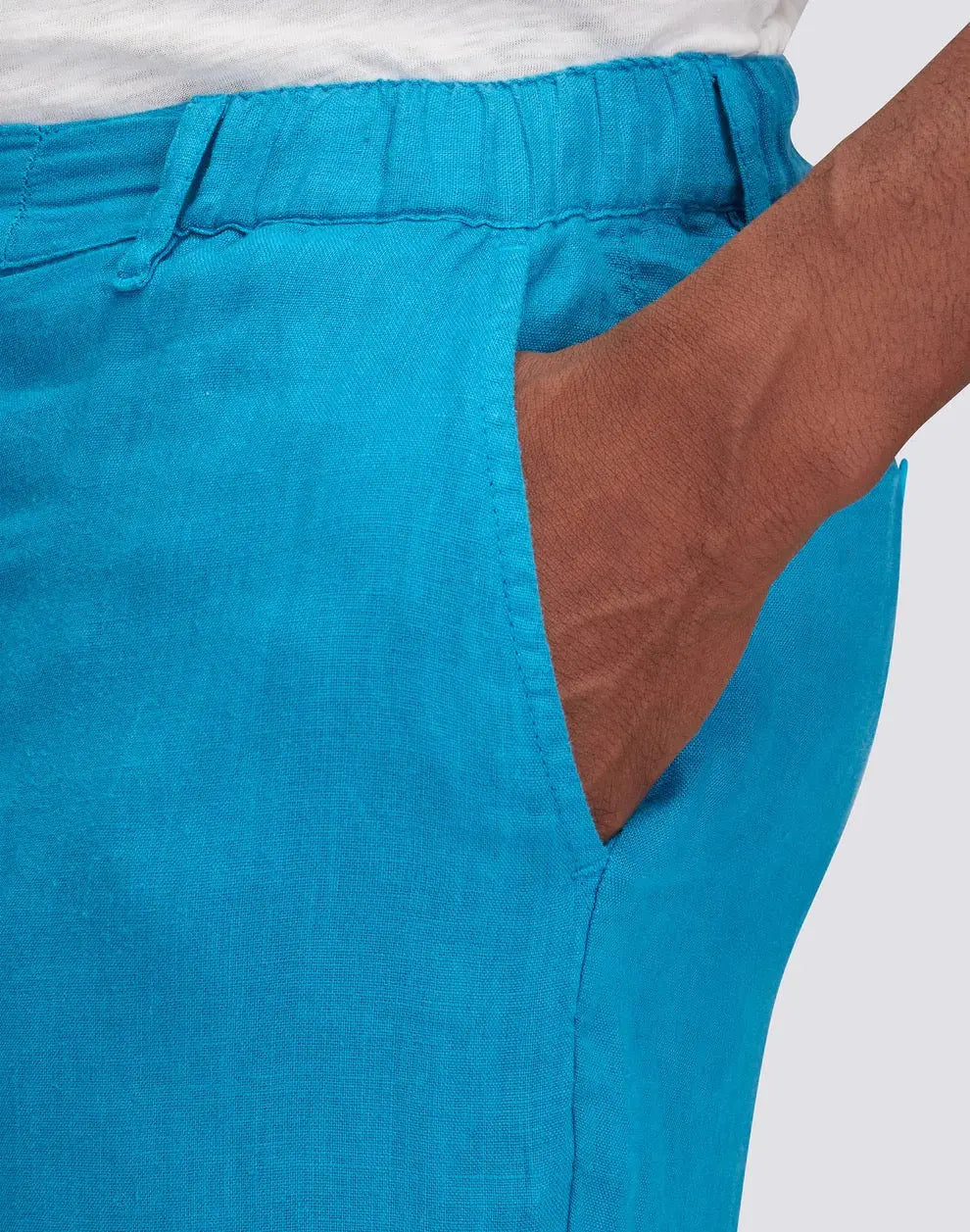 MEN PANTALON EN LIN SEMI EXTENSIBLE - BeachLife Concept
