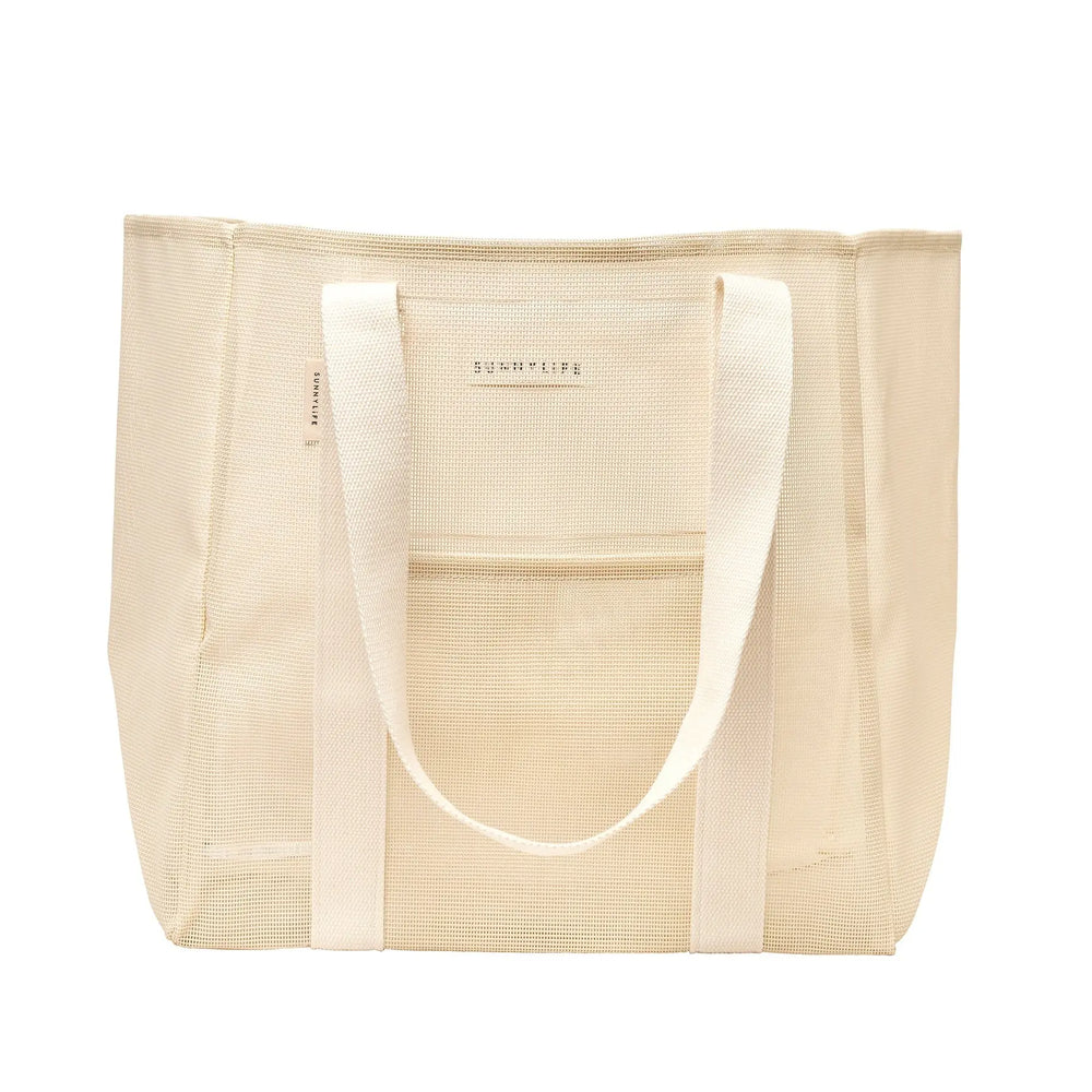 MESH BEACH BAG OYSTER CREAM SUNNYLIFE
