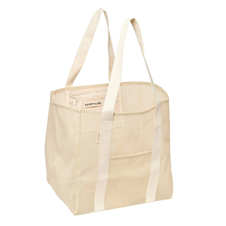 MESH BEACH BAG OYSTER CREAM SUNNYLIFE
