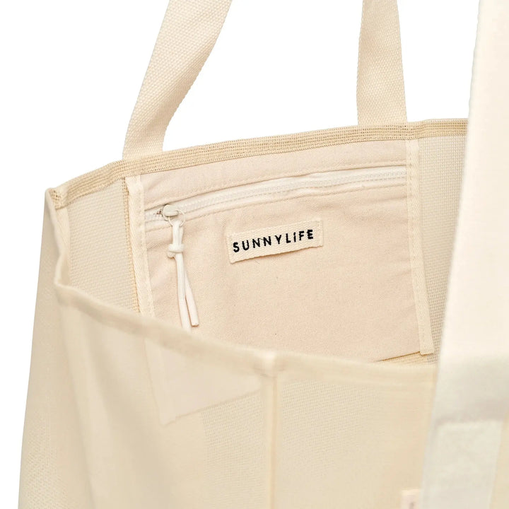 MESH BEACH BAG OYSTER CREAM SUNNYLIFE