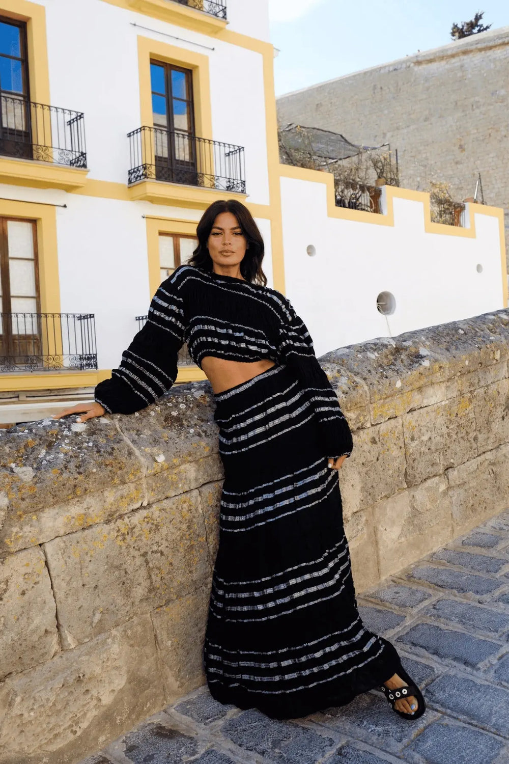 METALLIC STRIPED BOHO TOP BeachLife Concept