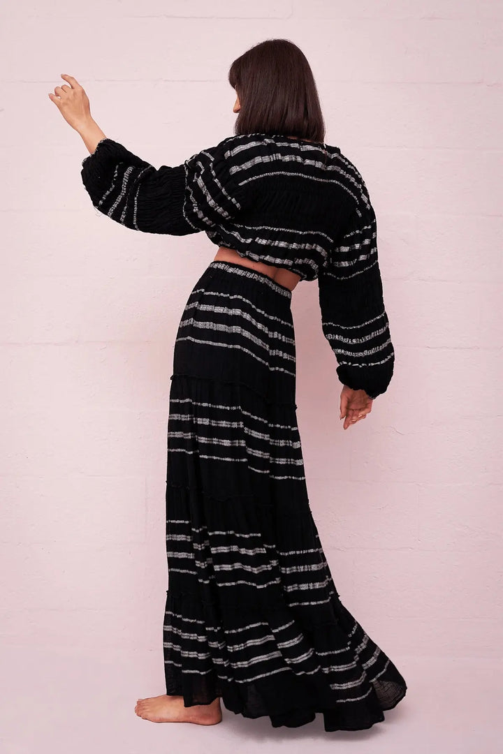 METALLIC STRIPED BOHO TOP BeachLife Concept