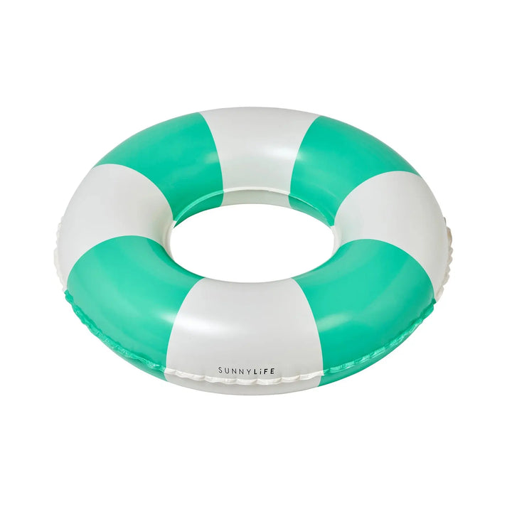 MINI TUBE POOL RING POOL PARTY GREEN STRIPE SUNNYLIFE