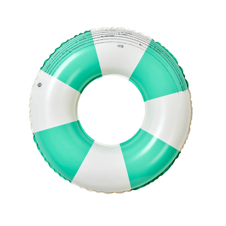 MINI TUBE POOL RING POOL PARTY GREEN STRIPE SUNNYLIFE