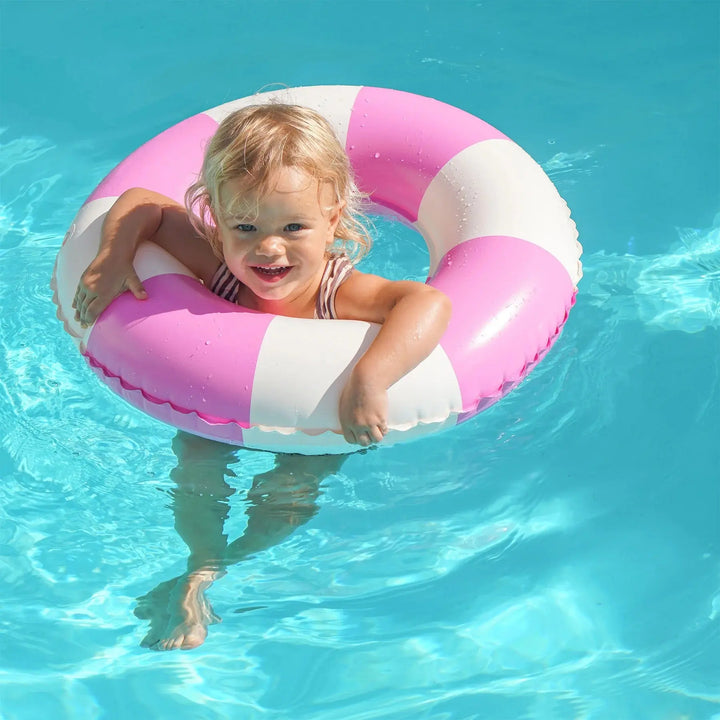 MINI TUBE POOL RING POOL PARTY MAGENTA STRIPE SUNNYLIFE
