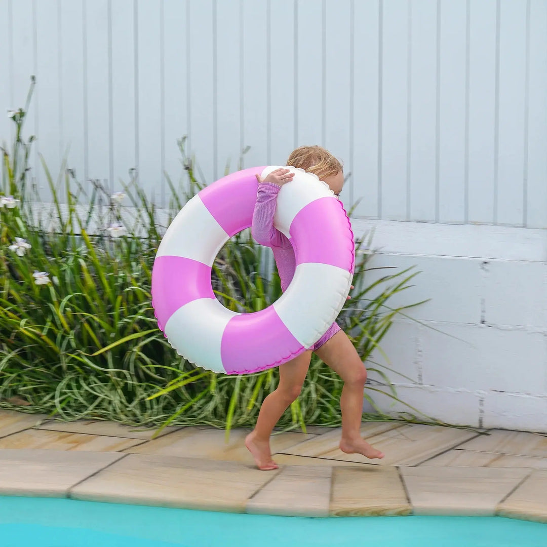 MINI TUBE POOL RING POOL PARTY MAGENTA STRIPE SUNNYLIFE