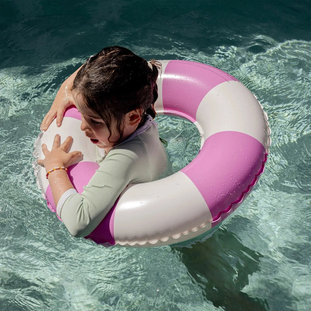 MINI TUBE POOL RING POOL PARTY MAGENTA STRIPE SUNNYLIFE