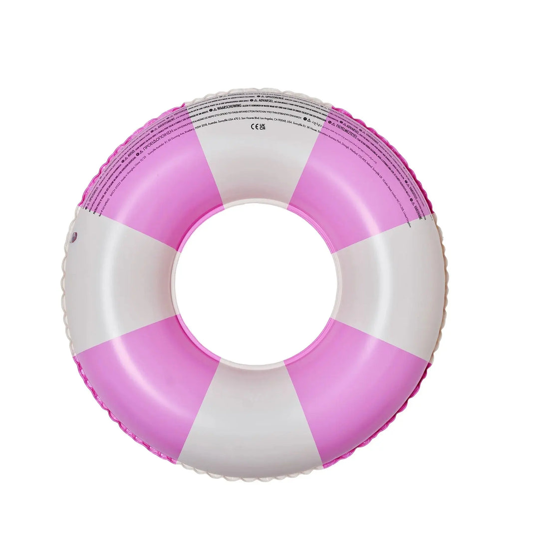 MINI TUBE POOL RING POOL PARTY MAGENTA STRIPE SUNNYLIFE