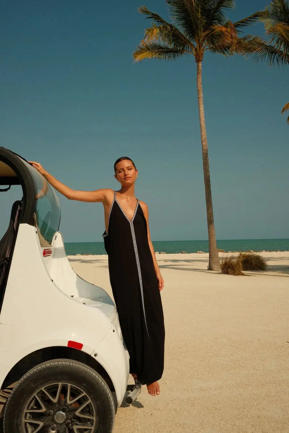 MONOCHROMATIC PIMA SUNDRESS - BeachLife Concept