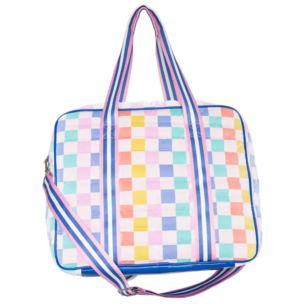 MULTICOLORED CHECKER PADEL SLING BAG - BeachLife Concept