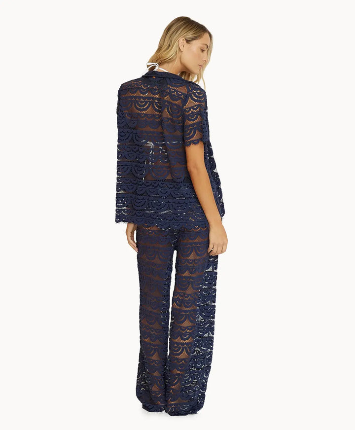 NEPTUNE LACE BUTTON TOP - BeachLife Concept